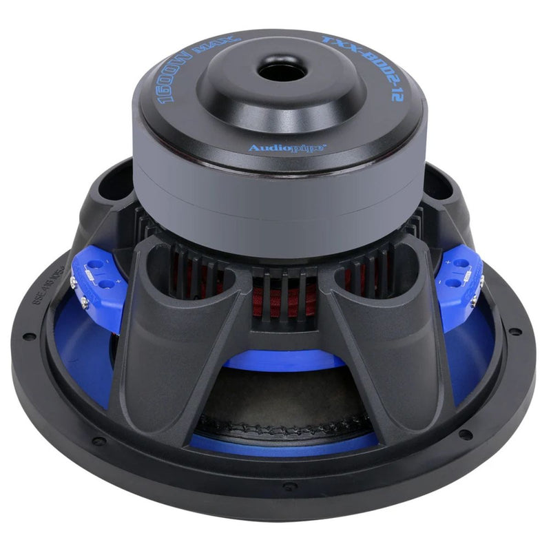 Audiopipe 12" Subwoofer 800W RMS Dual 4 Ohm Double Stack TXX-BDD2-12