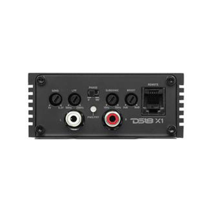 900W 1-Ohm Class-D 1-Channel Ultra Compact Amplifier w/ Bass Knob DS18 X1 Series