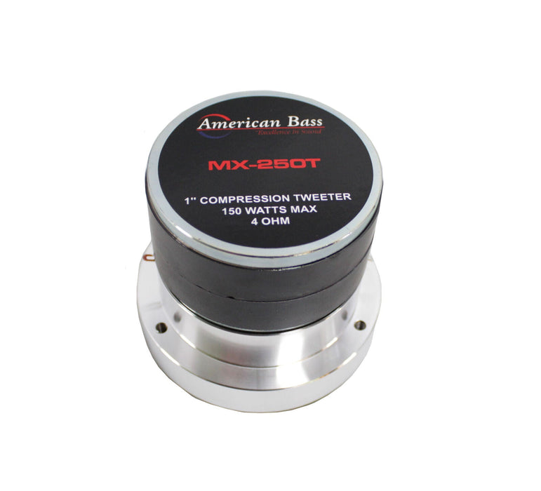 American Bass MX-250T 1" 150W 4 Ohm Compression Tweeter