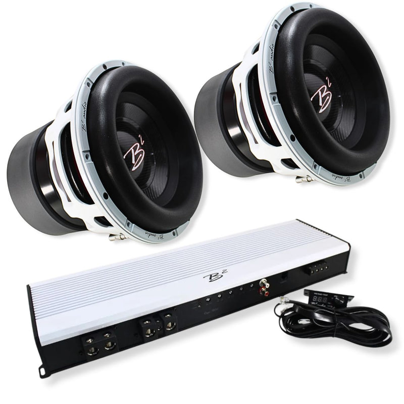 Dual RAGEXL V2 12" 3500W RMS D1 Subwoofers & RAGE 7800W 1-Ohm Mono Amplifier