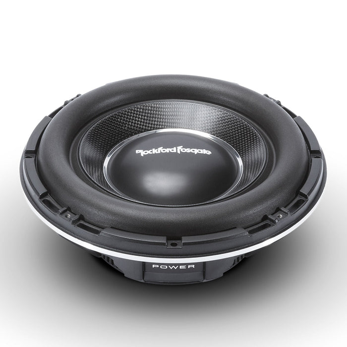 Rockford Fosgate Power 10" Slim 1000 Watt Single 1 Ohm Subwoofer T1S1-10