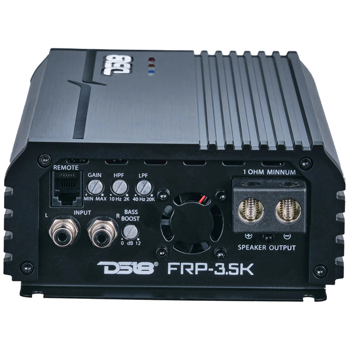 DS18 FRP Monoblock 3500W 1-Ohm Full-Range Class-D Amplifier Red/Blue/Titanium