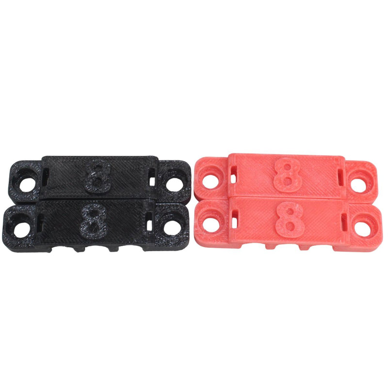 8 Gauge Cable Management Wire Comb Triple Slot Can Use w/ Cable Tie Red/Black