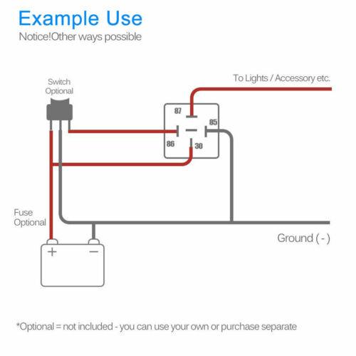 2 Pack 12V 30/40 Amp 5-Pin SPDT Automotive Relay Harness Socket Set