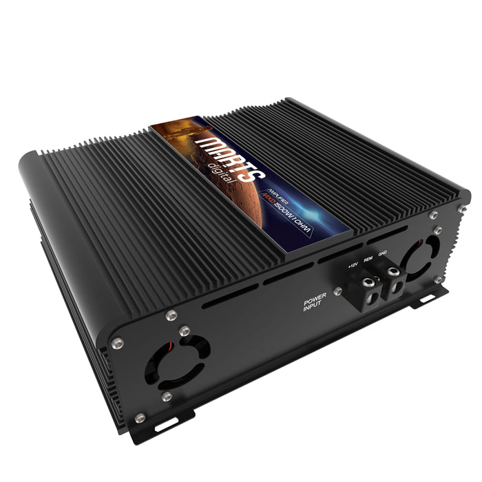 Marts Digital Full-Range 1 Ohm 1500W Class D Amplifier W/ Bass Knob MXD-1500-1