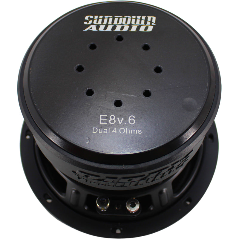 Sundown Audio E-Series V.6 8" 300W RMS Dual 4-Ohm VC Subwoofer / E-V.6-8-D4