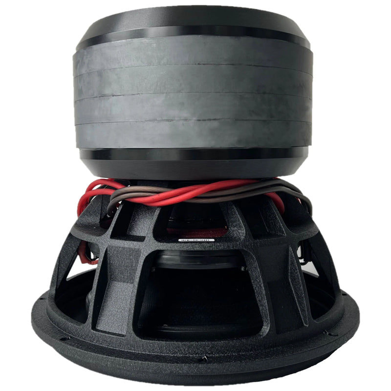 Massive Audio 15" Dual 2-Ohm 8,000 Watts RMS 132lbs Mega Subwoofer w/4-inch VC