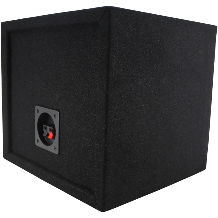 King Boxes 10" Single Sealed Carpeted Universal Subwoofer Box / S10S