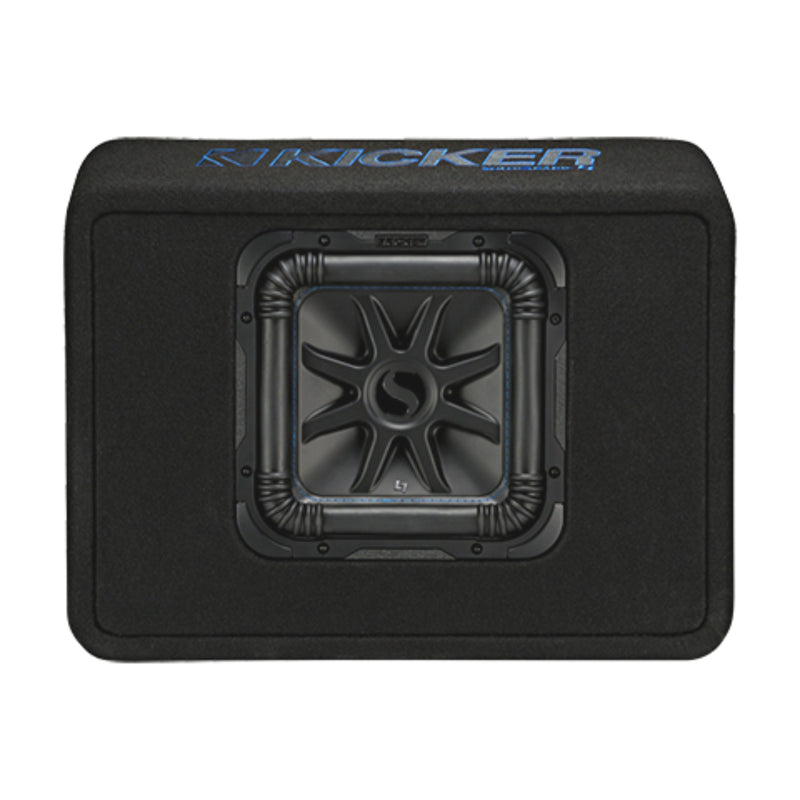 Kicker 10" 2 Ohm 600W RMS L7S Subwoofer Solo-Baric Port Box Car Audio 44L7S102