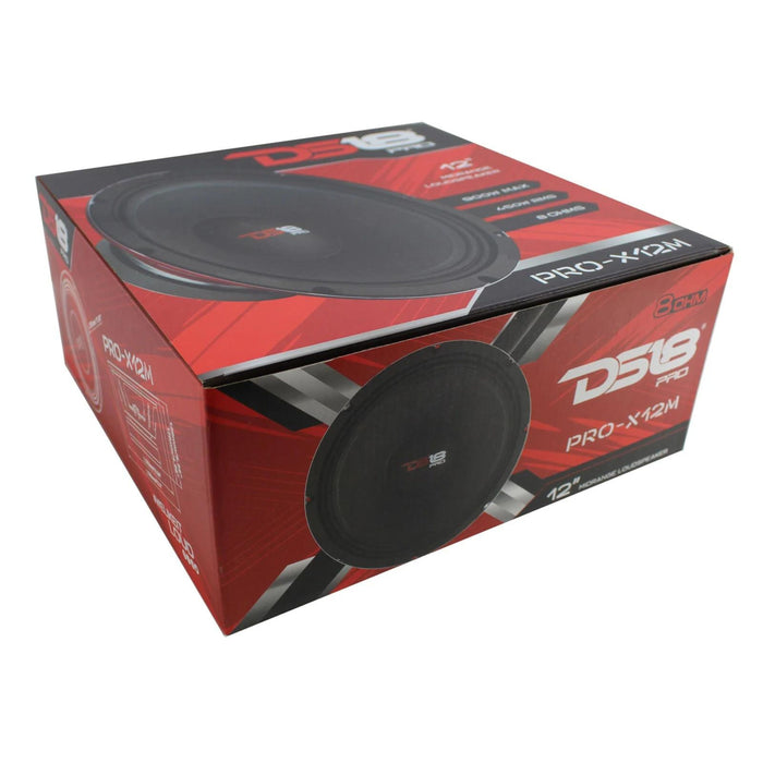 DS18 Pro-X Series 12" 900W Max 8-Ohm Midrange Loud Speaker PRO-X12M