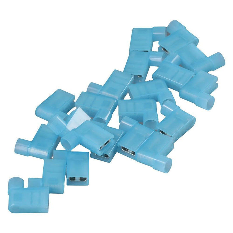 Installation Solutions 90 Degree Flag Spade Female 14/16 GA 100pc Terminals Blue