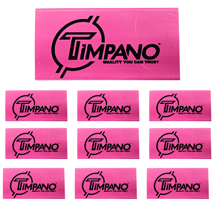 0 Gauge 3:1 Heat Shrink with Timpano Audio Logo 10 Pack Red