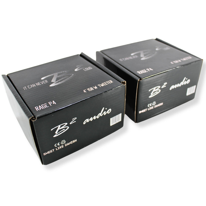 B2 Audio 125 Watt RMS 4-Ohm 1.5" Voice Coil Pair of RAGE Series P4 Tweeters