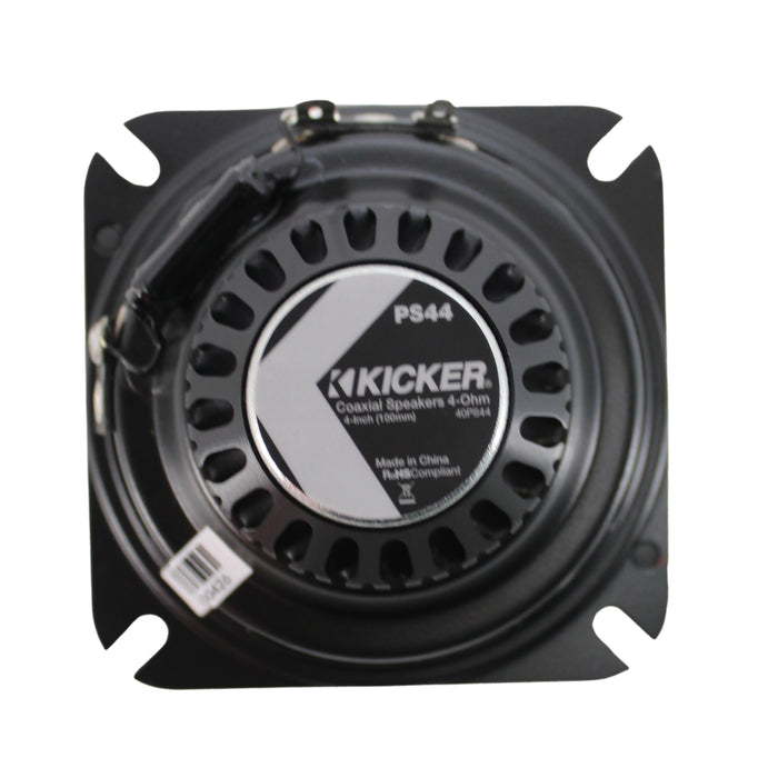 Kicker PS 4" All-Weather Powersports Coaxial Speaker 4ohm 60W Peak 40PS44 (Pair)