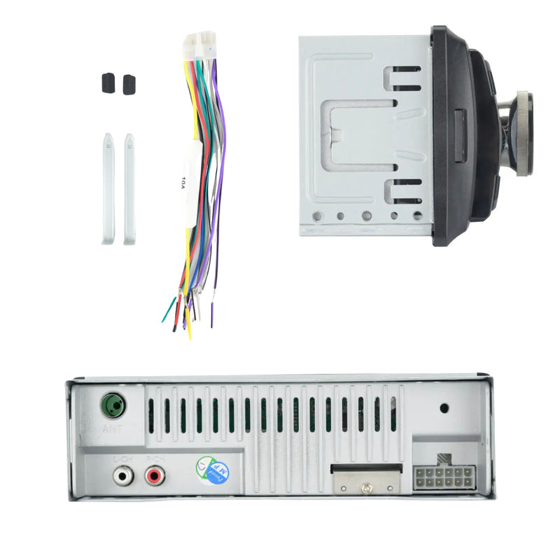 One Pair of 6.5" 4-Ohm & One Pair of 6x9" 4-ohm Speakers w/ Bluetooth Car Radio