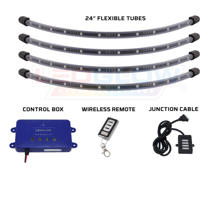 LEDGlow Million Color 24" Flexible SMD LED Light Kit For Car & Truck Wheel Wells