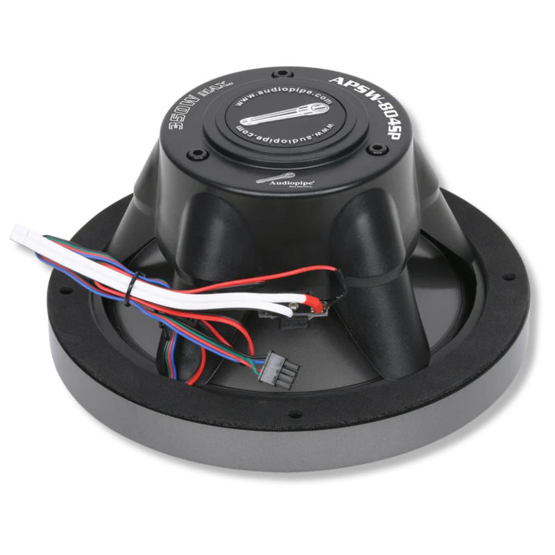 8" 175W RMS Coaxial 2-Way Marine Speakers Pair w/ RGB LED Lights  | APSW-804SP