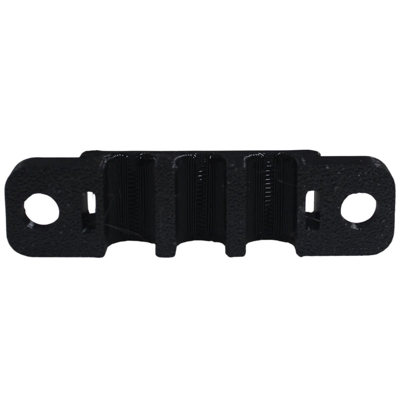 8 Gauge Cable Management Wire Comb Triple Slot Can Use w/ Cable Tie Red/Black