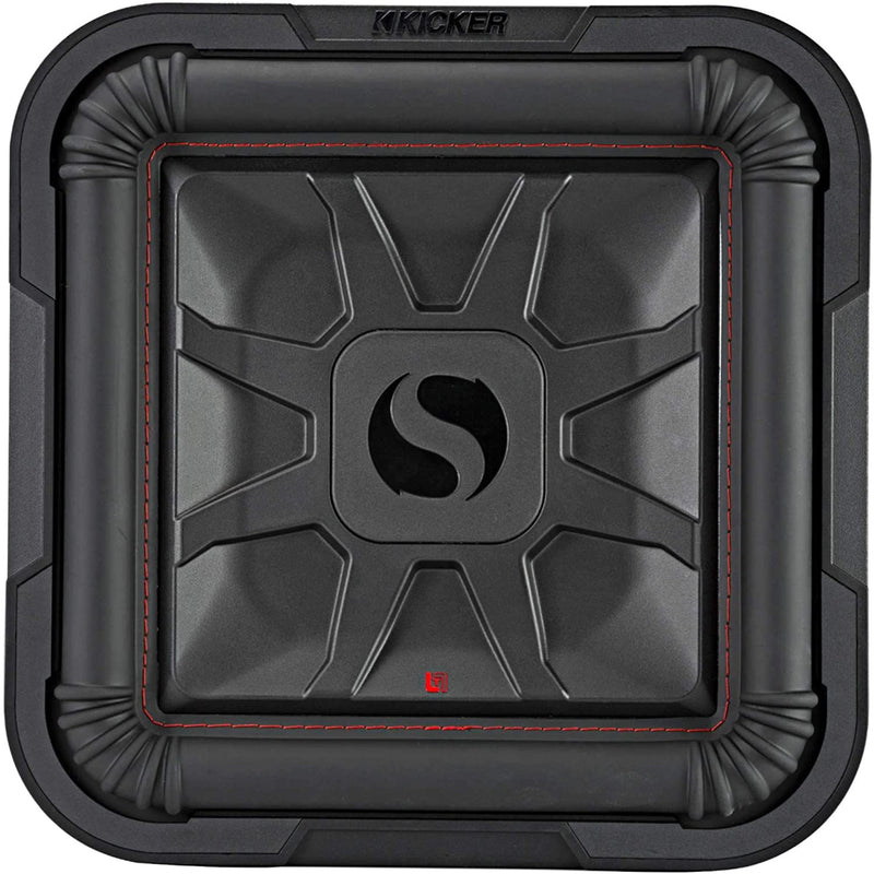 Kicker 12" 600W RMS Dual 4 Ohm L7T Shallow-Mount Solo-Baric Subwoofer 46L7T124