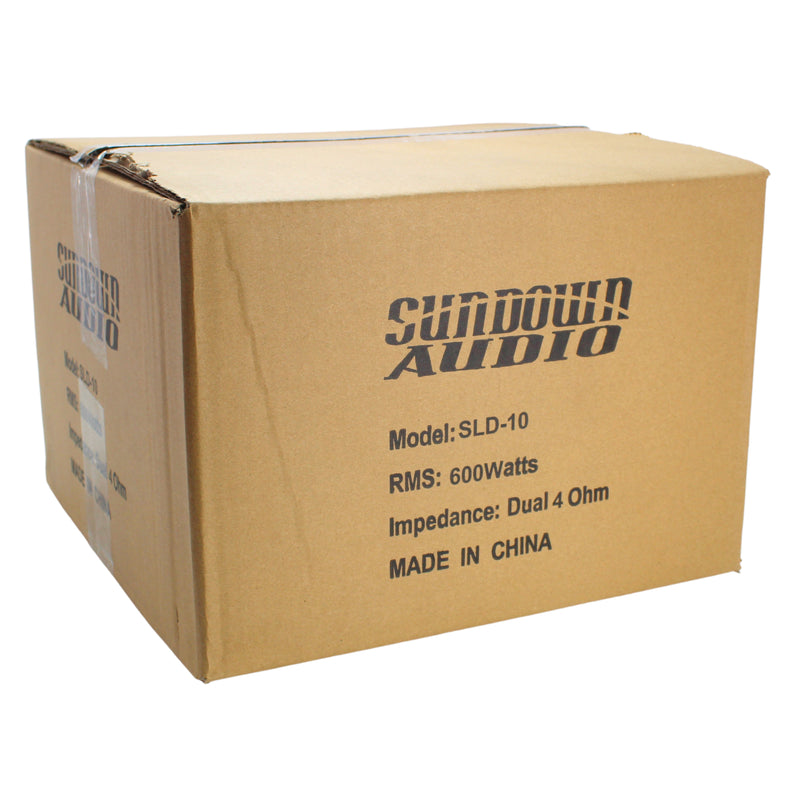 10" 600W RMS 4-Ohm DVC Shallow Subwoofer Sundown Audio SLD Series / SLD-10-D4