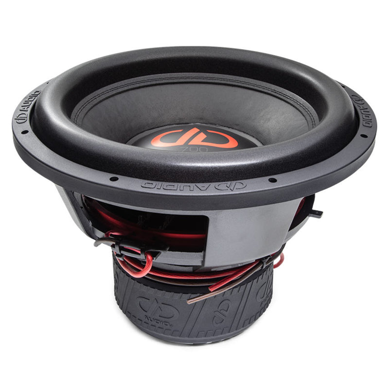 DD Audio 15" Dual 4 Ohm 4500W Peak/1500W RMS Power Tuned Subwoofer 715f-D4