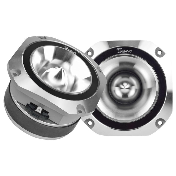 Timpano 4 Inch 900W 8 Ohm 1.5" VC Chrome PRO Bullet Super Tweeters Pair TPT-ST25