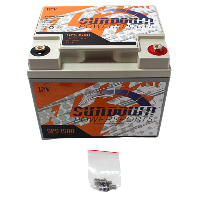 Sundown Powersports 1500 Amp 12 Volt 47aH AGM Battery SPS-1500