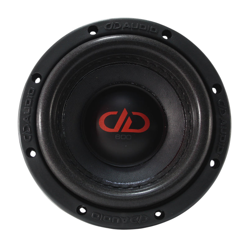 DD Audio 6 Inch Dual 2 Ohm 600 Watt RMS Power Tuned Subwoofer 606d-D2
