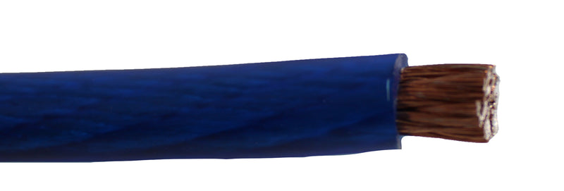 DS18 Car Audio 0 AWG CCA Power/Ground Wire Blue Lot Cut By The Foot