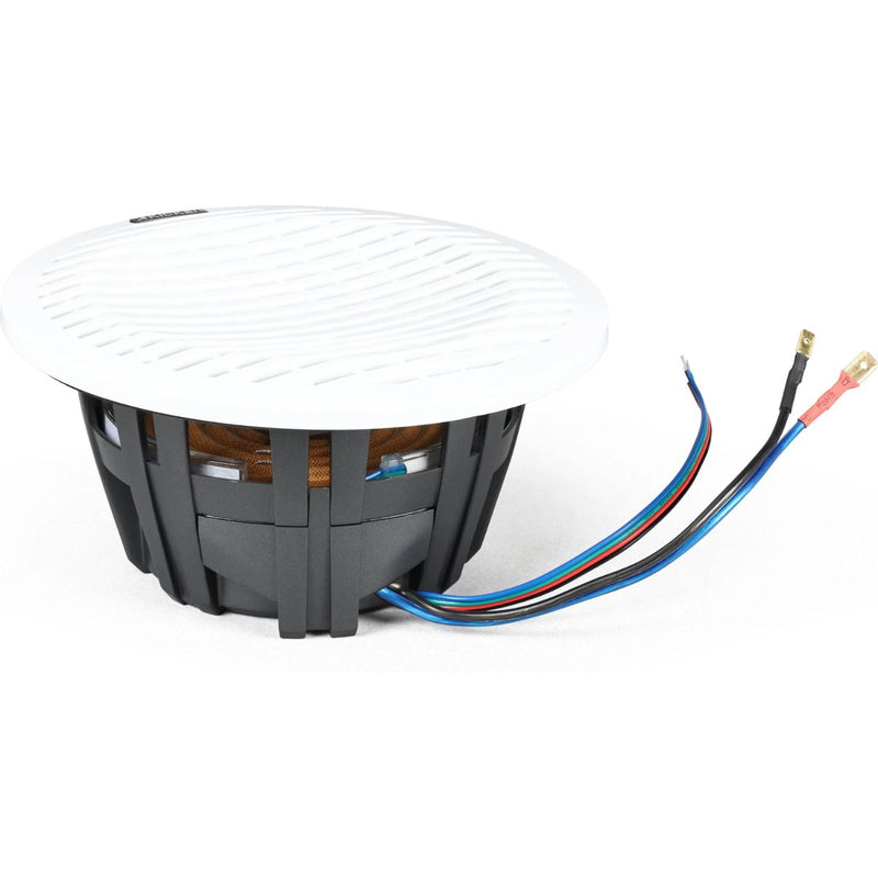 6.5" 4-Ohm LED Thin-Mount Coaxial Speakers Kicker REAL MARINE Technology KM614FL