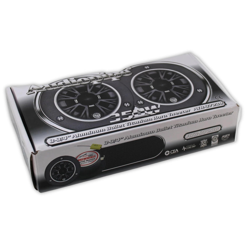 Audiopipe 1" Titanium Bullet Super Tweeters 350W 4 Ohm W/ 3.75" Aluminum Horn
