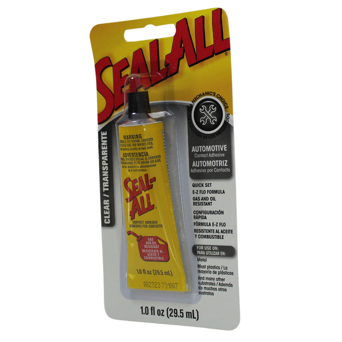 1 oz Seal-ALL Quick Set Clear Contact Gas & Oil-Resistant Automotive Adhesive