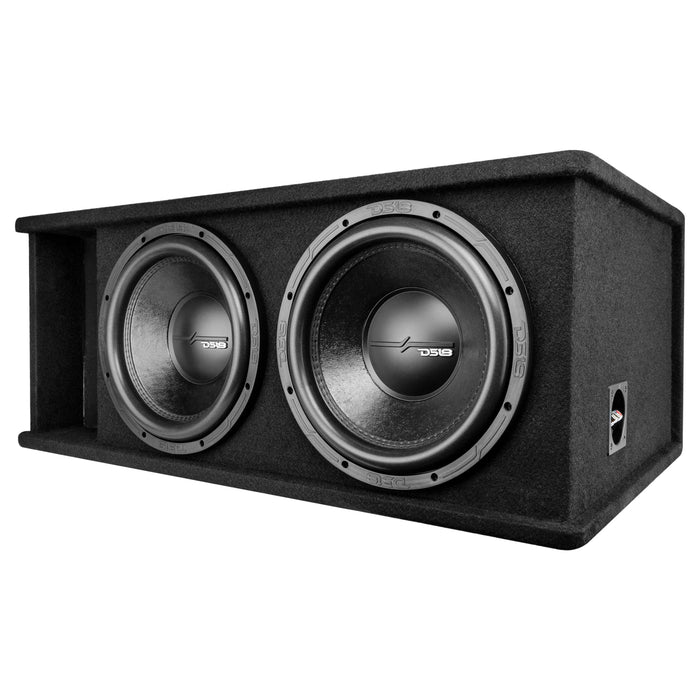 DS18 Dual 12" Loaded Subwoofer Ported Enclosure With ZR12.4D 1500 Watts Rms