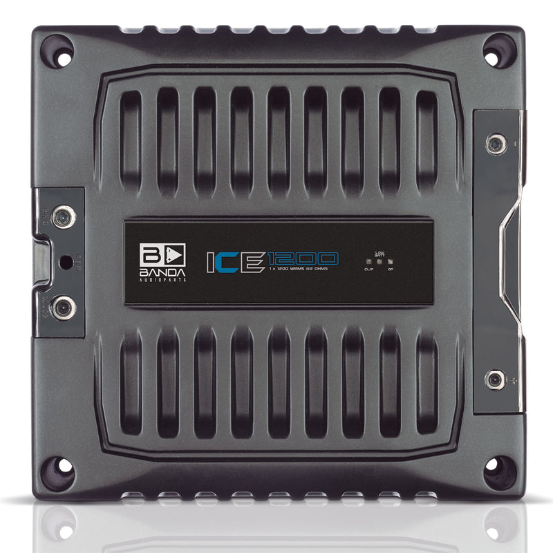 Banda ICE X Line Aluminum Brazilian 1200 Watt 2-Ohm Full Range Monoblock Amplifier