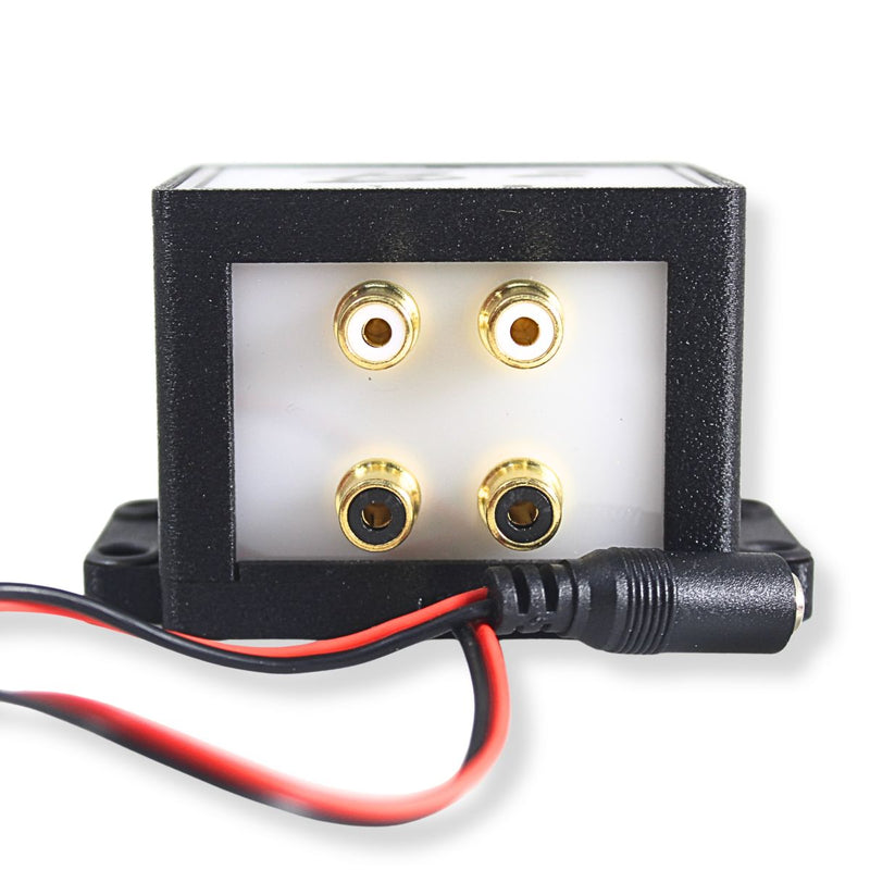 B2 Audio Cockbox 1-to-2 Pair RCA Splitter Distribution Block w/ RGB LED Lights