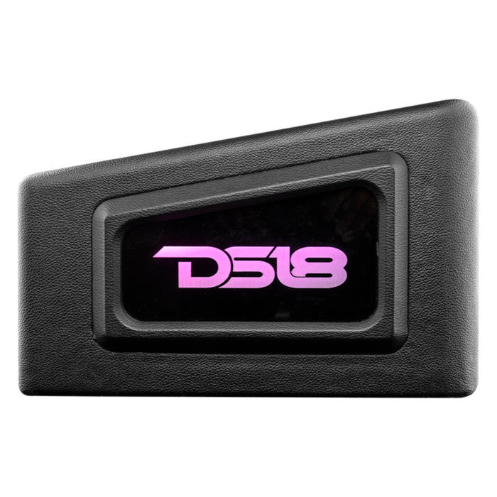 DS18 10" Subwoofer Enclosure W/ Vinyl Finish and Dream LED Lights For Ford F-150