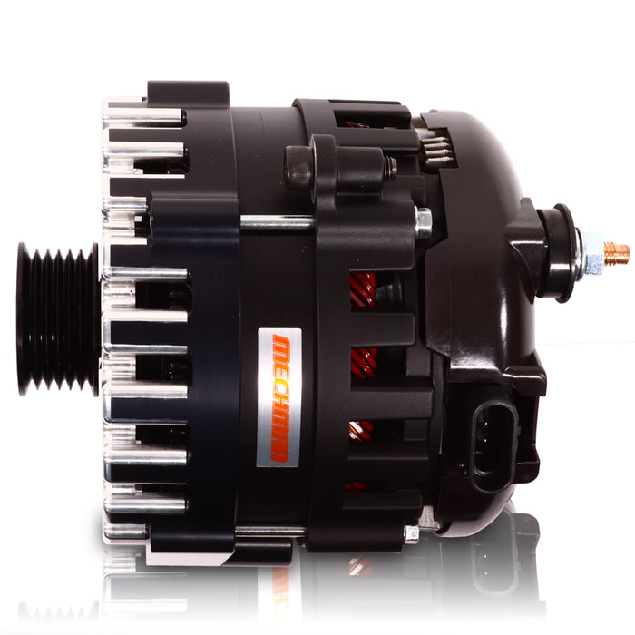 Mechman E-Series 370 Amp Black Alternator For 1987-1995 GM 4.3L Truck B81657370B