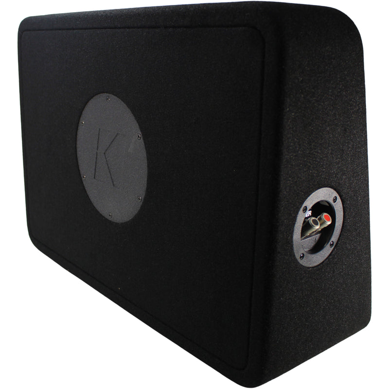 10" 250W RMS 4-Ohm Compact 12 GA Push Terminal Loaded Subwoofer Enclosure