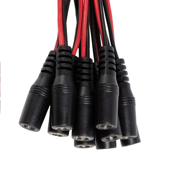 50 pcs Female Pigtails DC Power Connectors Plug Lead Cord for DVRs CCTV Cameras