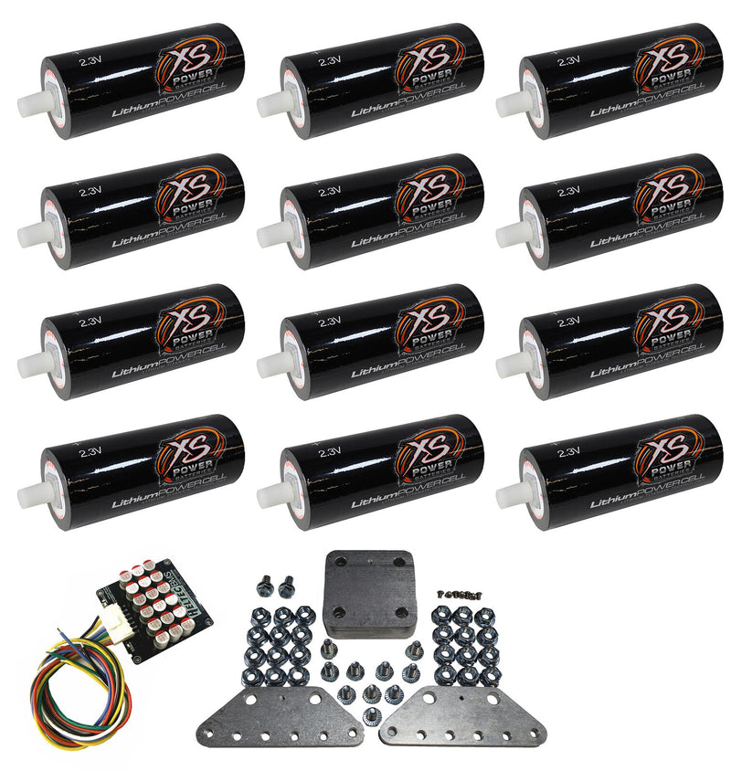 12 XS Power 2.3V 35 AH Lithium Batteries 66160 + 12 Cell Bank 80ah + Balancer