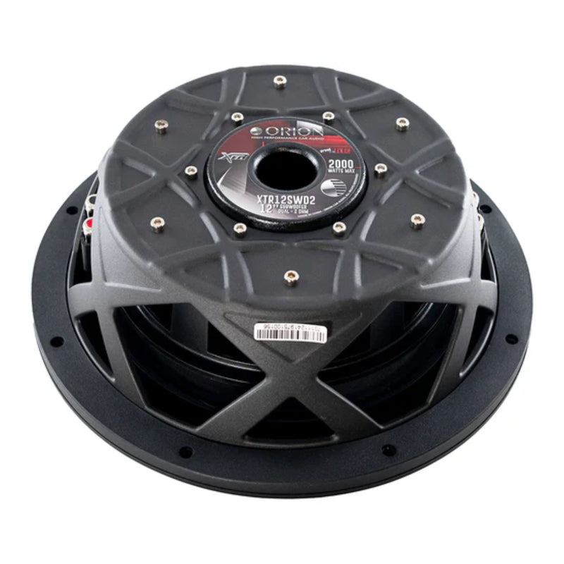 12" DUAL 2 OHM 500W RMS UV Coated Shallow Subwoofer XTR Series