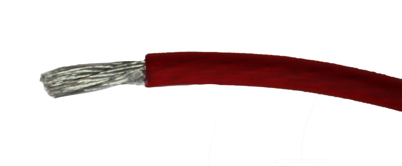 XS Power 4 AWG 100% OFC XS Flex Power/Ground Wire Red Lot Cut By The Foot