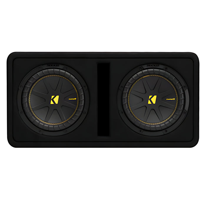 Kicker CompC Dual 10" 1000W 2-Ohm Loaded Subwoofer Enclosure 50DCWC102