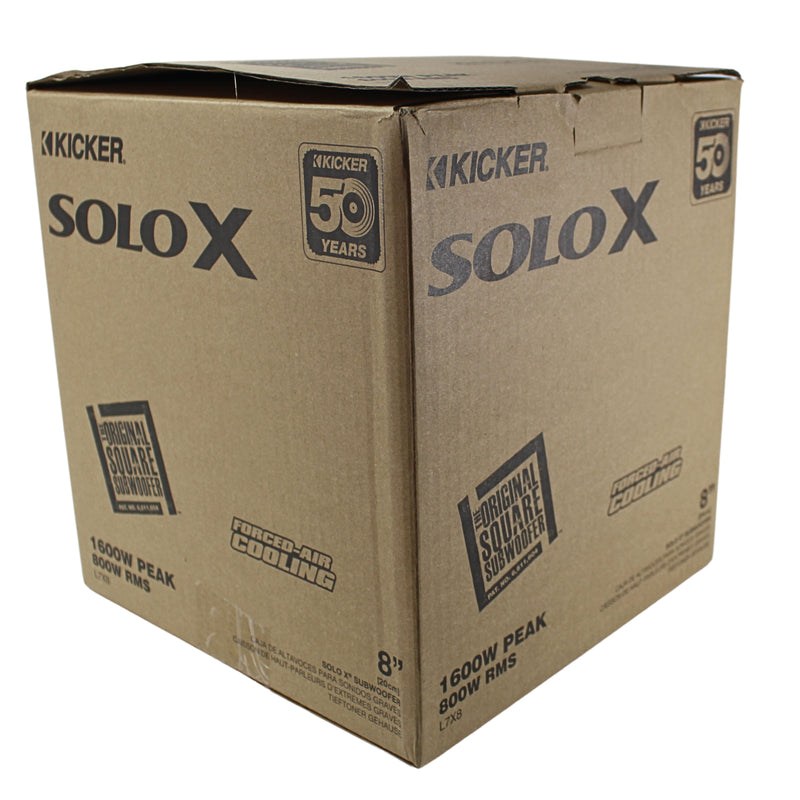 Kicker Solo X Series L7X 8" 800 Watt RMS Dual 2-Ohm 2.5" VC Subwoofer