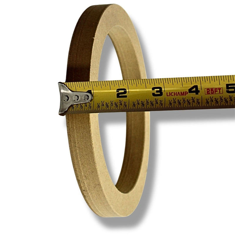 Install Bay 6" High Quality Wood MDF Speaker Spacer Rings Pair 3/4" Depth SR6