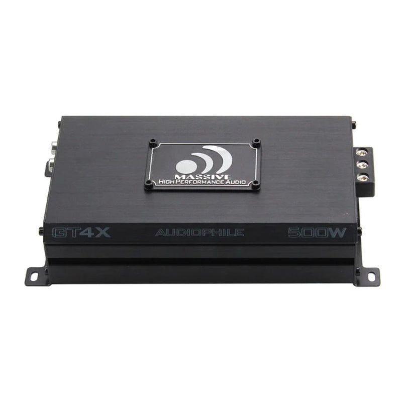 120 Watts RMS 4 Channel  2 Ohm Stable Class D Car Audio Amplifier Massive Audio
