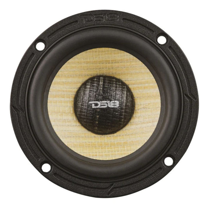 6.5" 150W RMS 4-Ohm DS18 DXQ6C3 3-Way Component Speaker Set Yellow Straw Cone