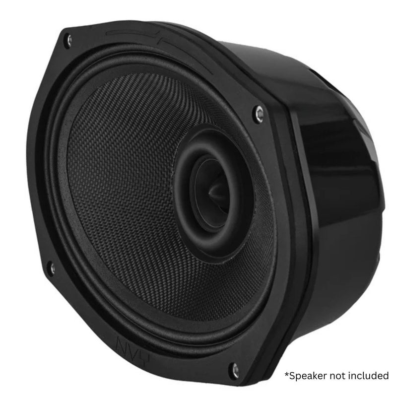 6x9 Sealed Speaker Baffles w Gasket for Harley Fairings & Saddlebags (Pair) DS18