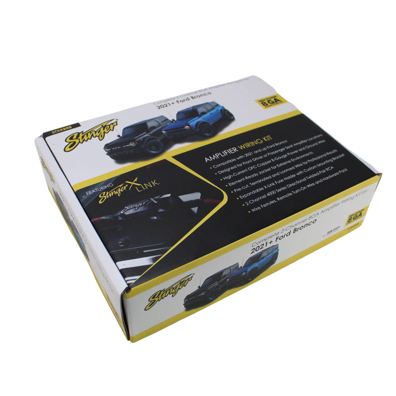 Stinger Complete 8G amplifier Wiring Kit w/ XLink for 2021+ Ford Bronco