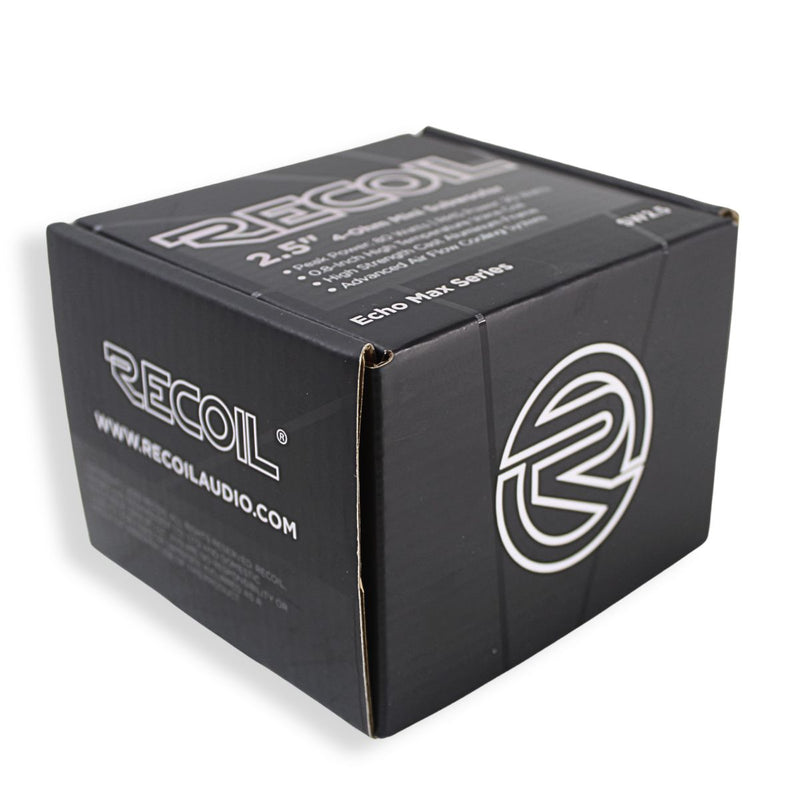 RECOIL SW2.5 2.5" Mini Woofer 4 Ohm Loudspeaker 20W RMS Aluminum Basket
